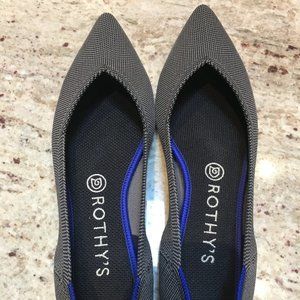 Rothy's The Point Shoe - Cloud Grey Birdseye - Size 8.5